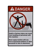 2-1302 Decal, Not A Man Lift | Genie